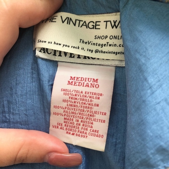 Vintage Nylon 1980’s 1990’s Floral Zip Up Jacket Coat Size Medium windbreaker - Picture 8 of 8